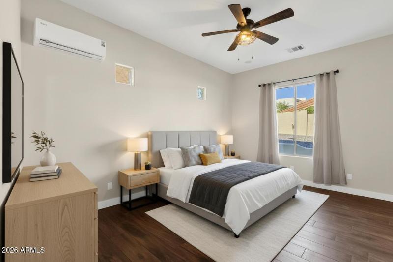 Virtually Staged Bedroom