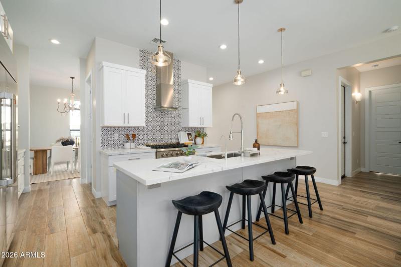 Kitchen island with seating