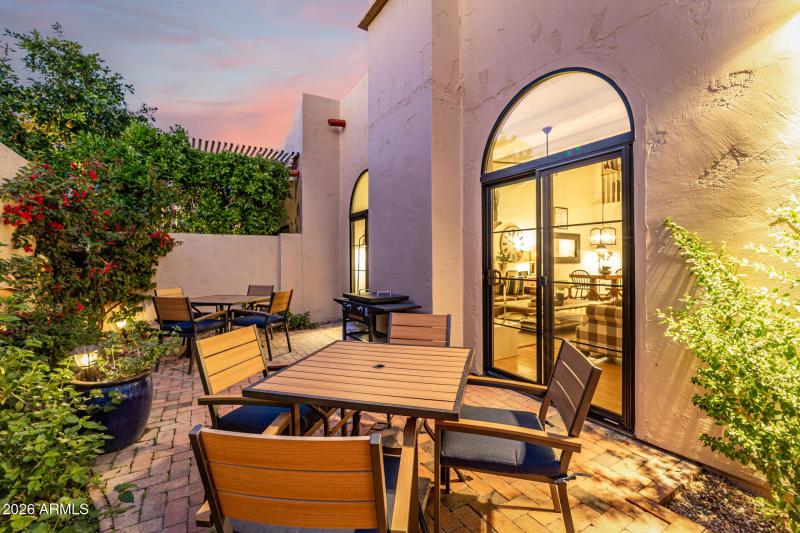 Peaceful patio space