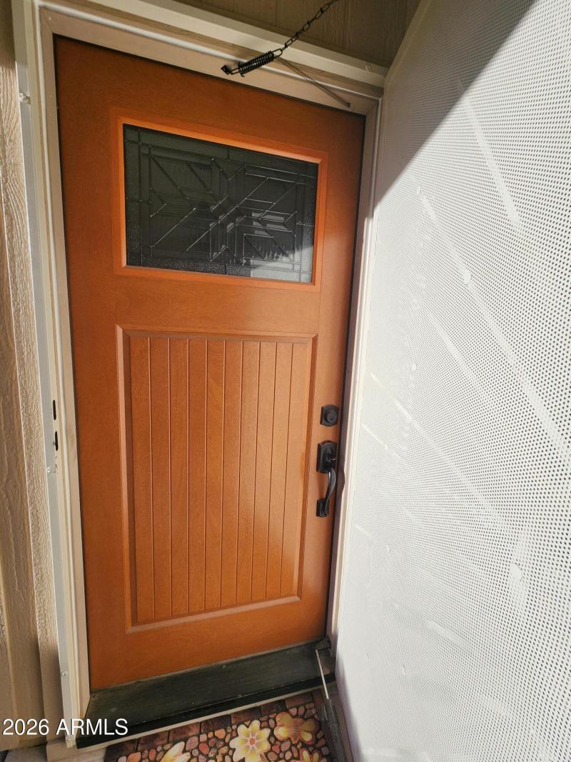 Front door is updated too!