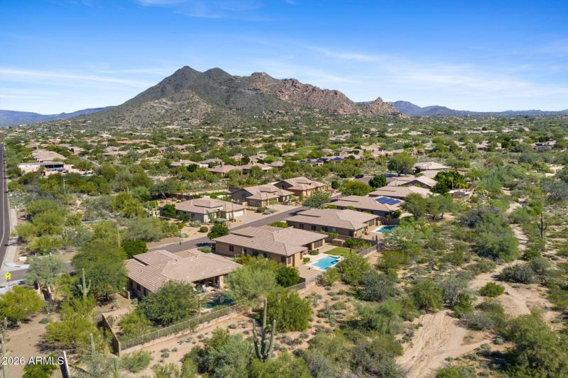 Aerial View of the House