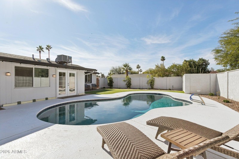 Pool has been recently refinished