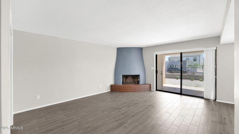 Main Living Space with Beehive Fireplace