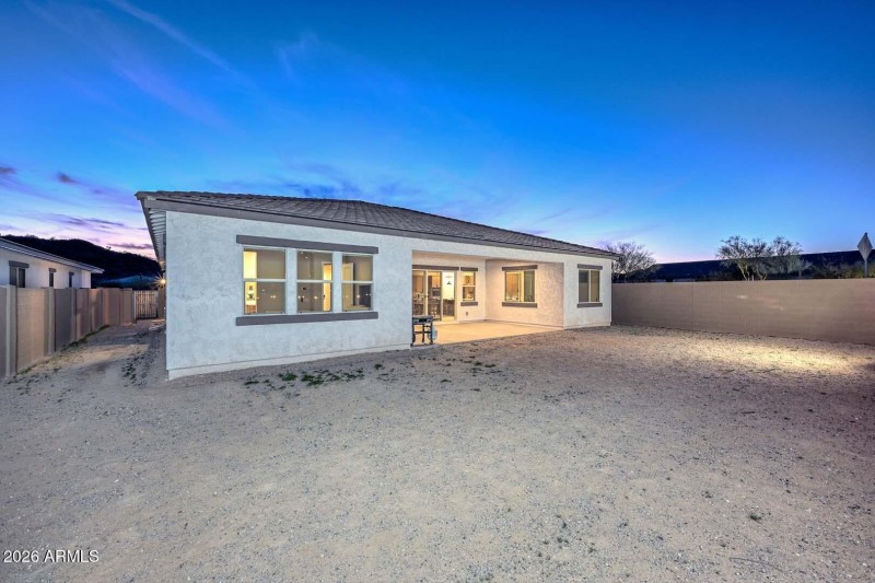 Night-Backyard Corner View