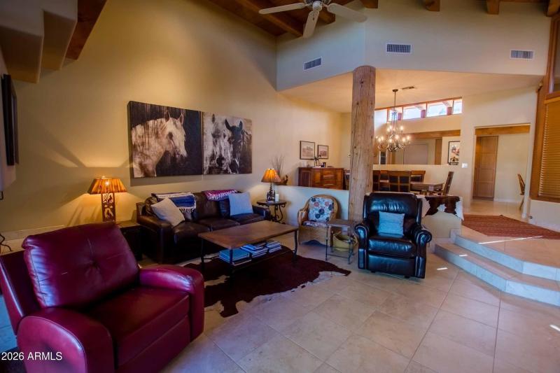 Great Room looking toward the kitchen ar