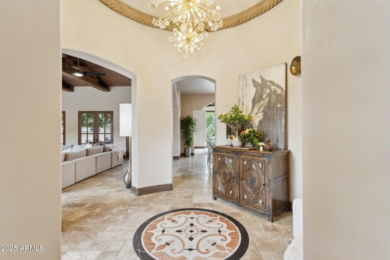 Entry Foyer with Towering Ceiling