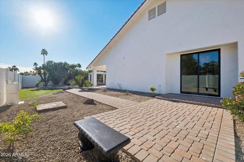 Side yard from dining room