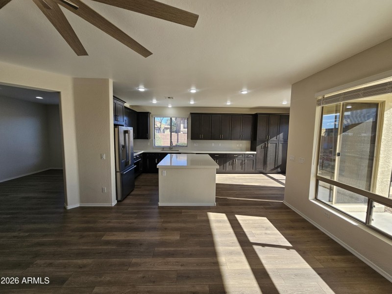 Great Room looking at the kitchen