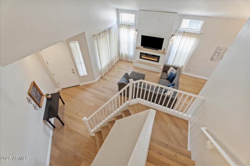 View from the top of the stairs