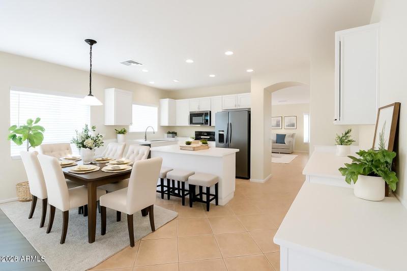 Stonecreek dining area -Virtually Staged