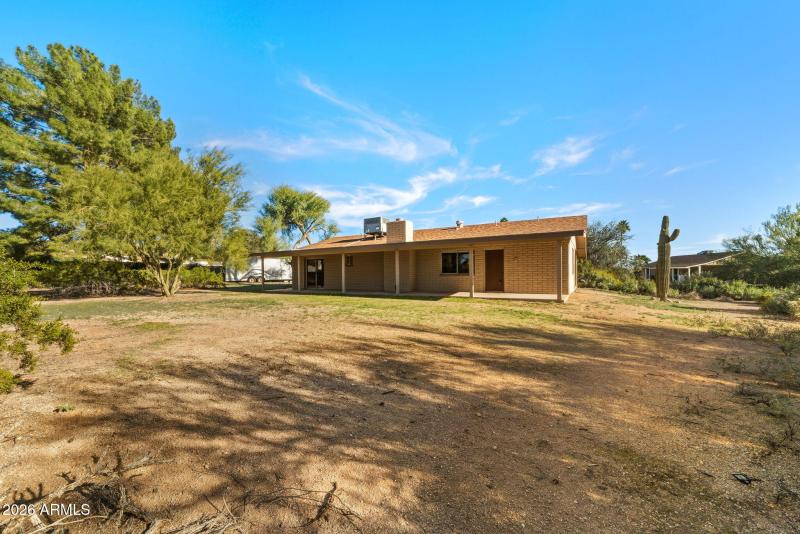 Extended Patio and giant yard