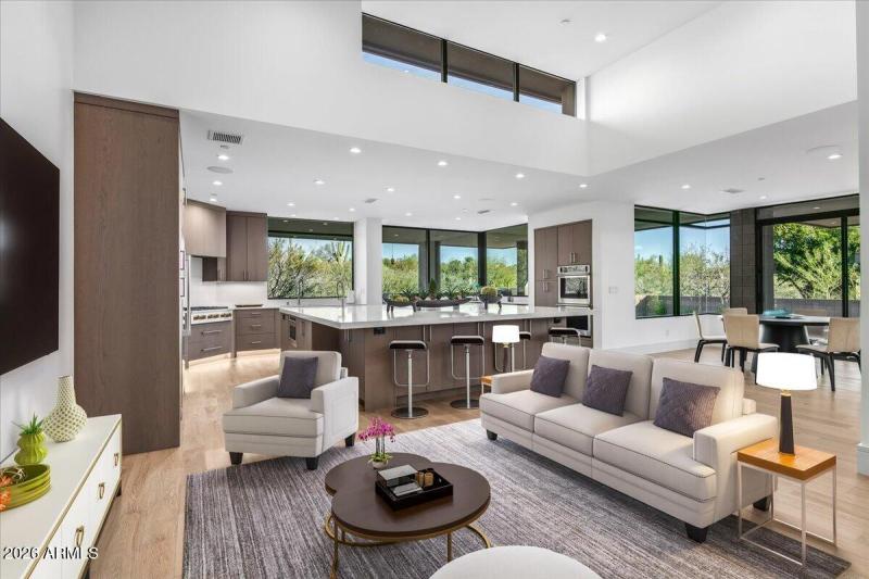 Family Room Virtually Staged