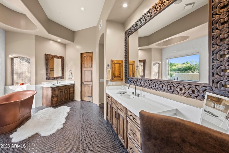 Primary bath double sinks