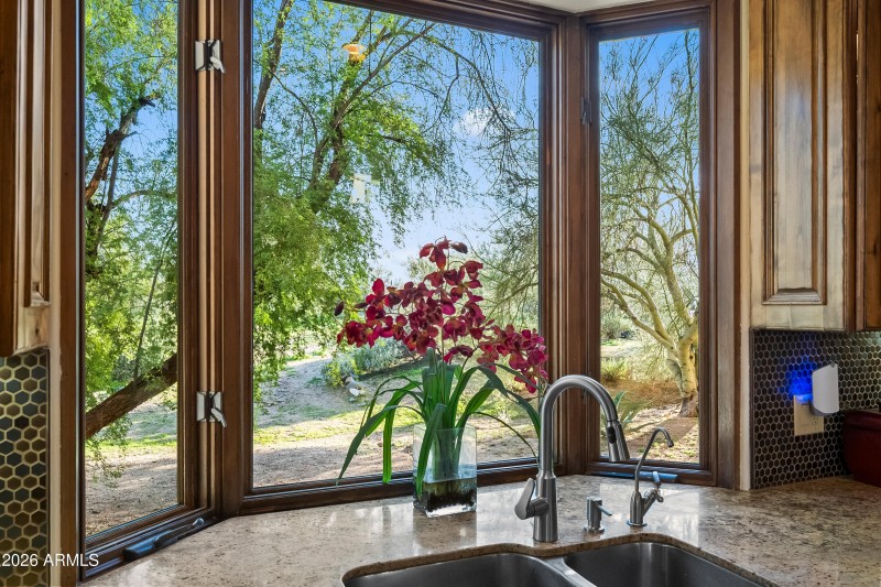 View out kitchen window