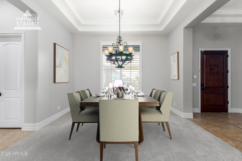 Dining Room Staged