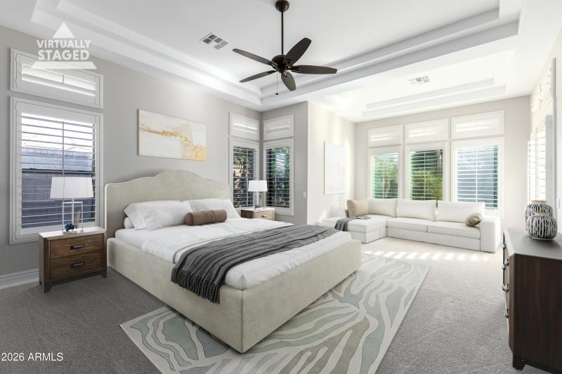 Master Bedroom Staged