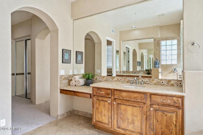 His and hers vanities!