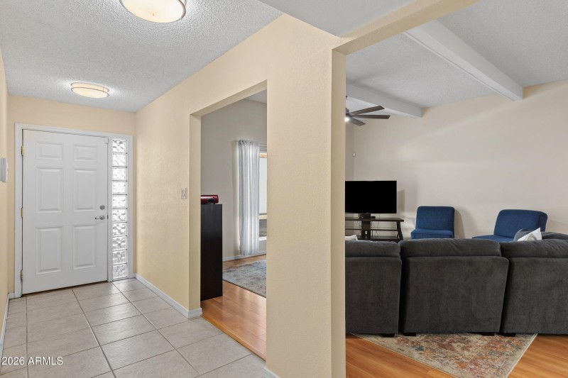 Foyer and Family Room