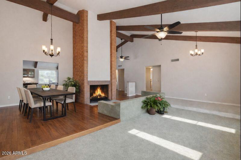 Coleen 16 W Wood Front fire to dining