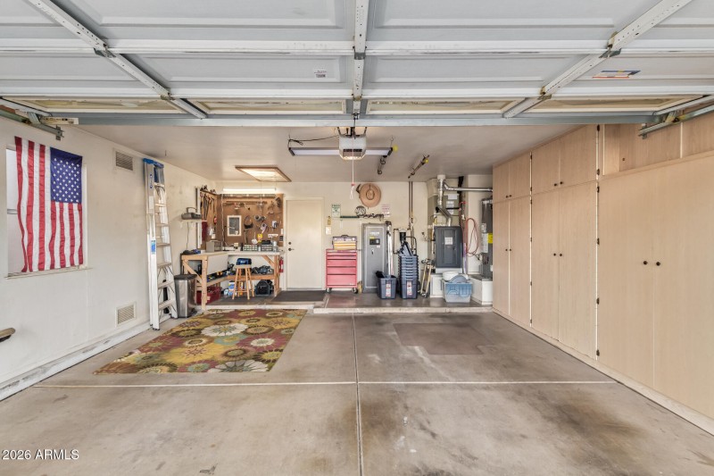 Garage also has great storage