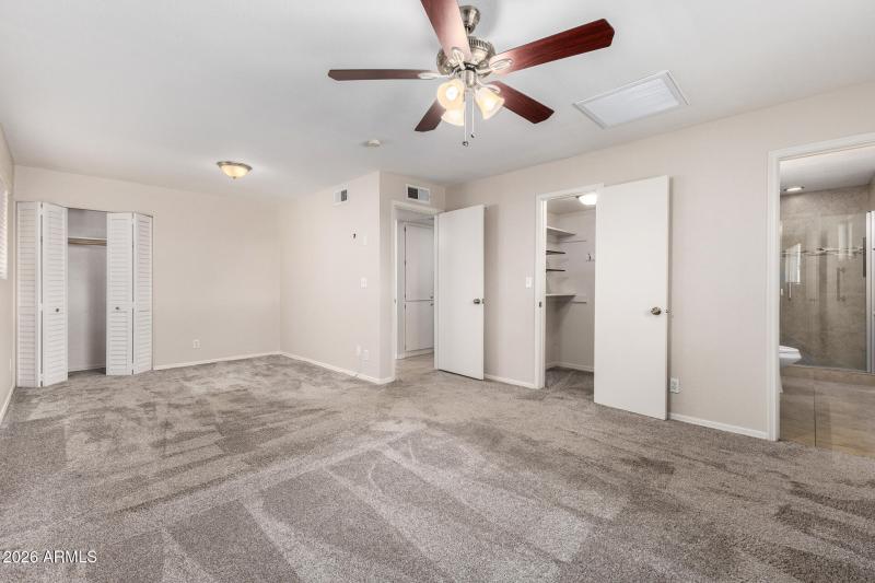 Primary Bedroom with 2 Closets