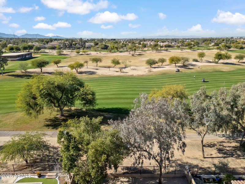 Aerial View Golf Course