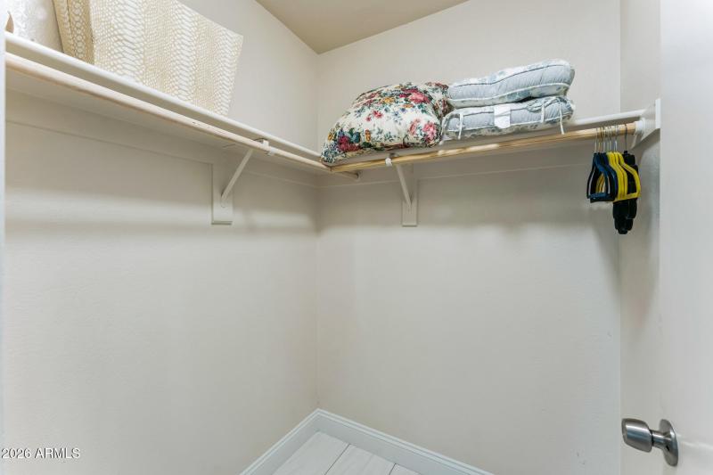 2nd bedroom walk in closet