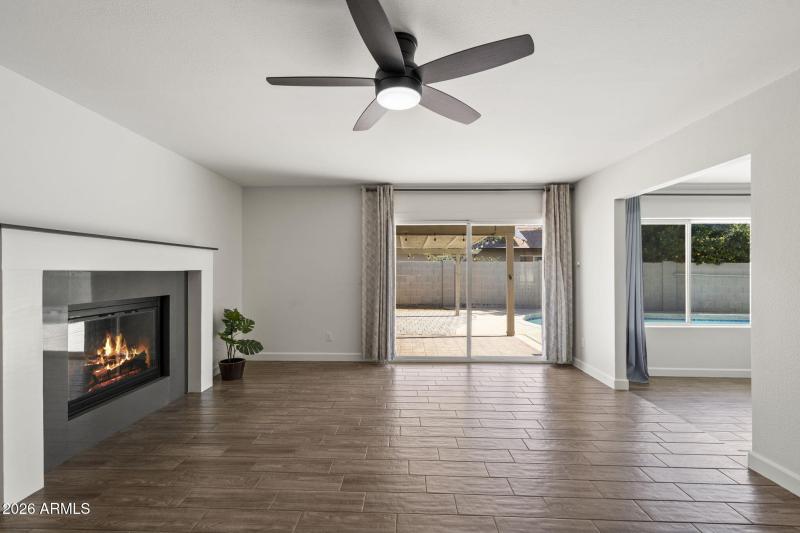 Spacious family room