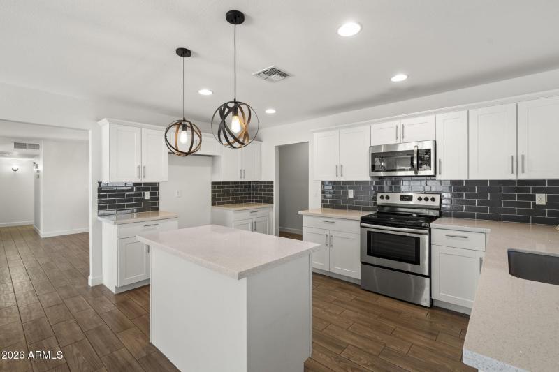kitchen w lots of cabinets