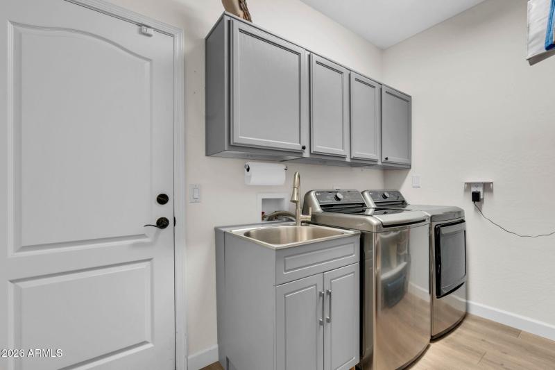 Inside Laundry with Utility Sink