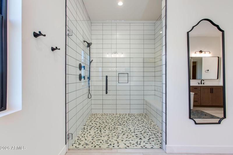 Tile Surround Shower