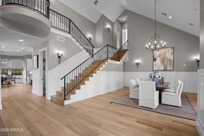 Two story high ceilings as you enter