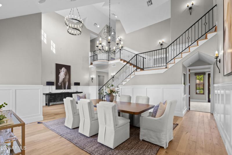 Front room, dining room