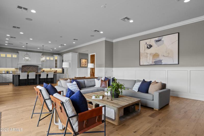 kitchen, family room