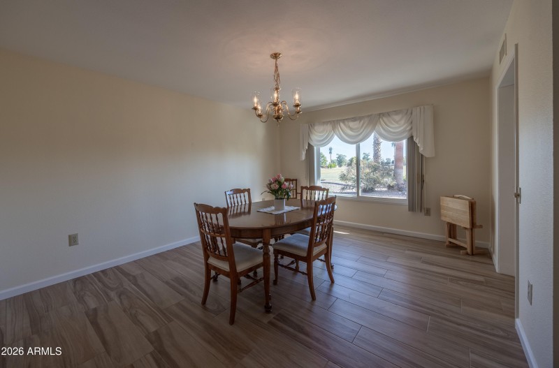 Dining room next to kitchen