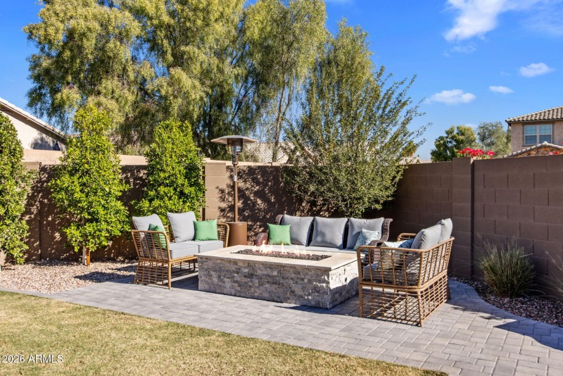 Stacked Stone Gas Firepit