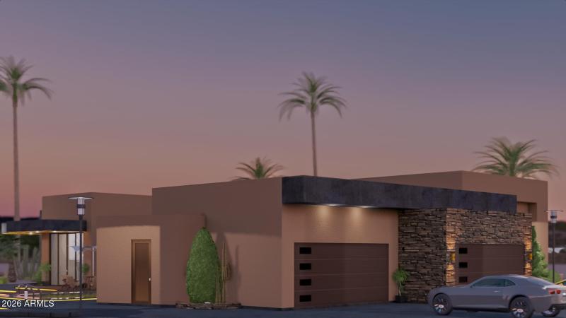 Soaring Eagle Exterior Rendering Garage: