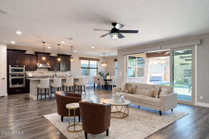 Living Room with Multi Slide Door