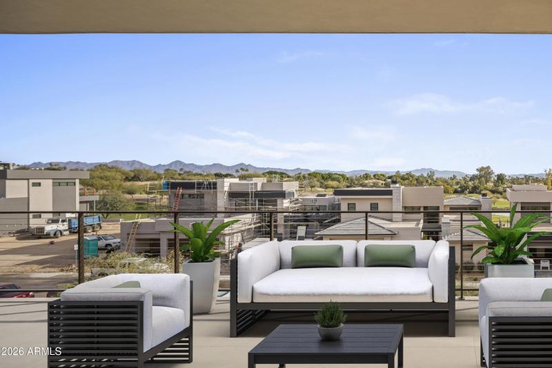 Spacious Patio with Mountain Views