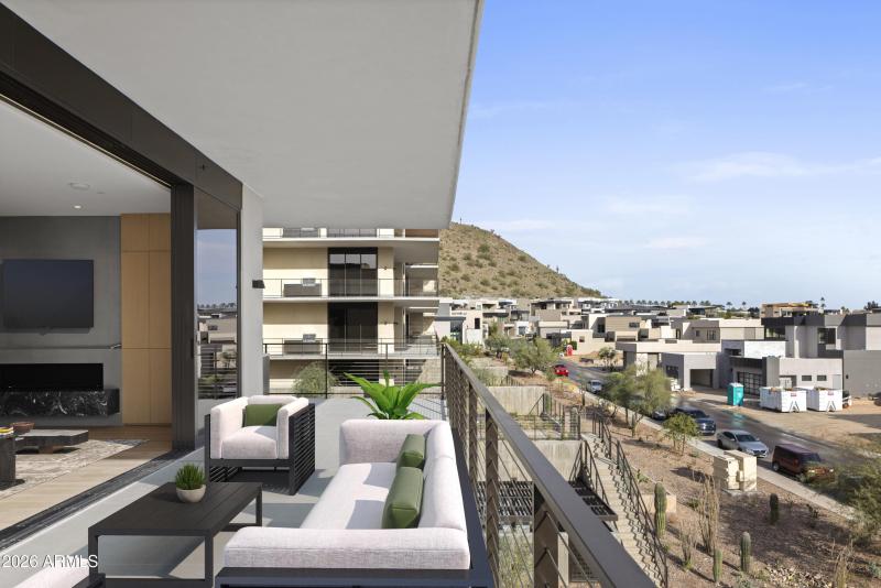 Spacious Patio with Mountain Views