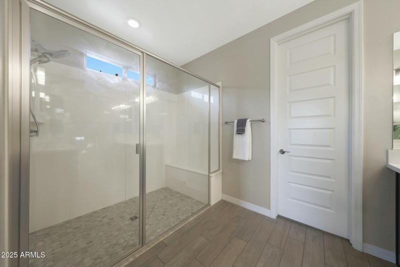 Large walk in shower