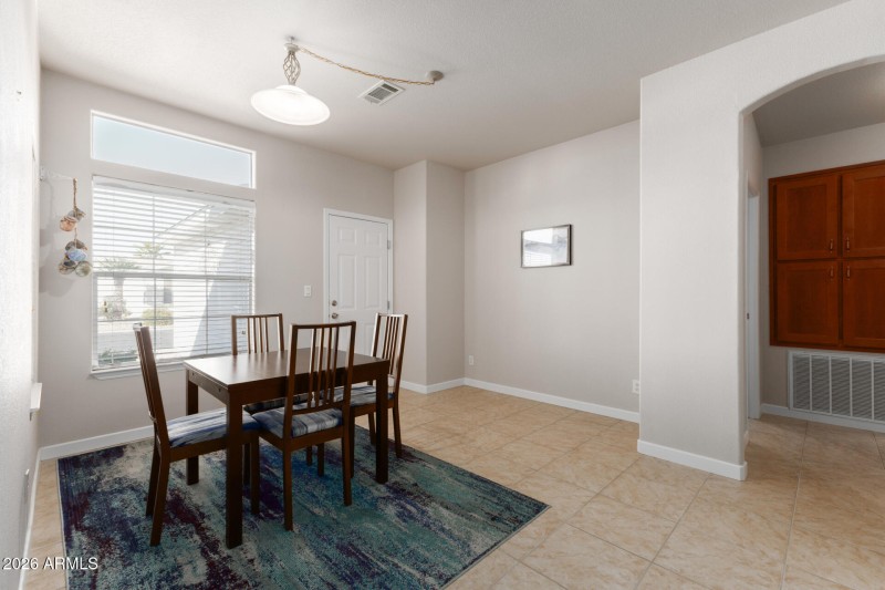 Dining/doorway to bedroom 2