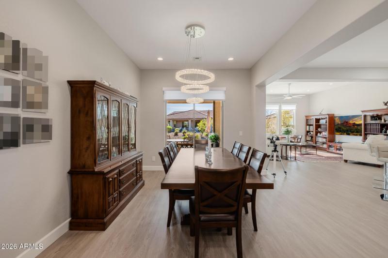 Dining room with easy access to kitchen