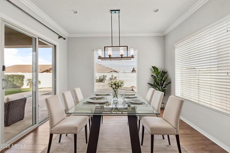 Dining Room with Access to Backyard