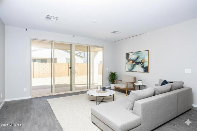 Virtually Staged Living Room