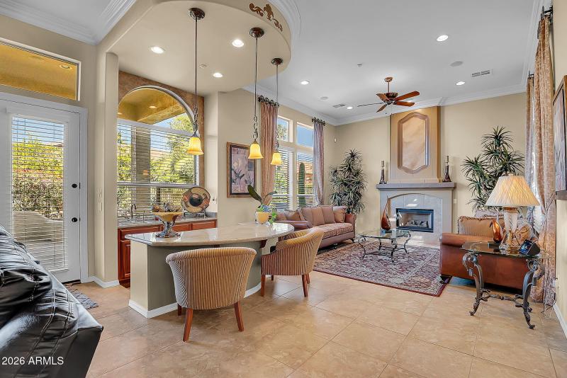 Wet Bar and Second Living Room