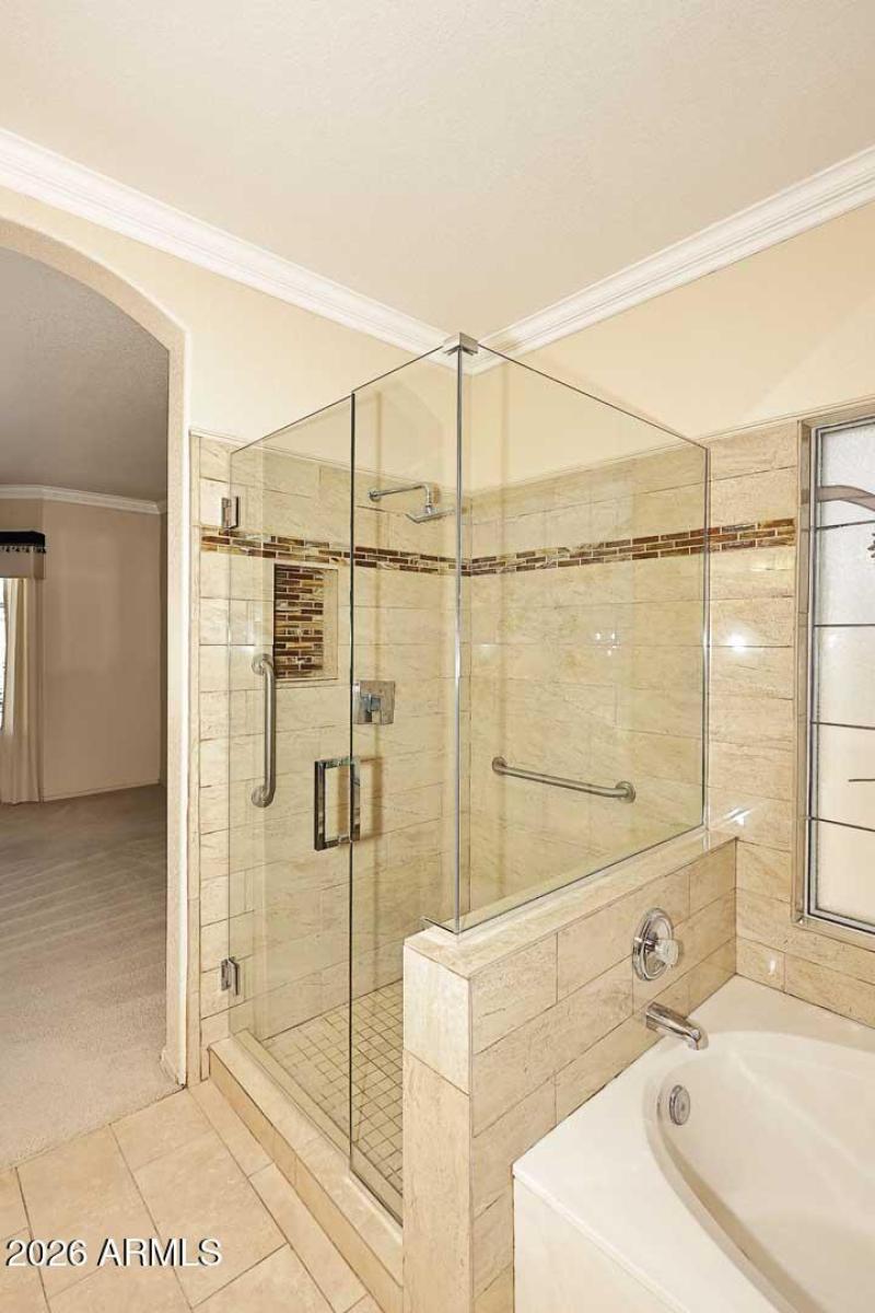 Primary Bath features a Separate Shower