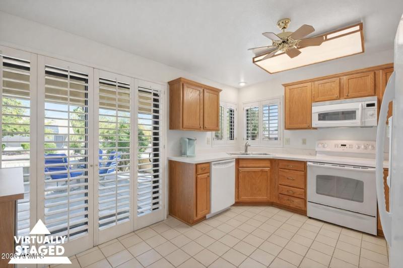 Virtually Staged Kitchen- Neutral Paint