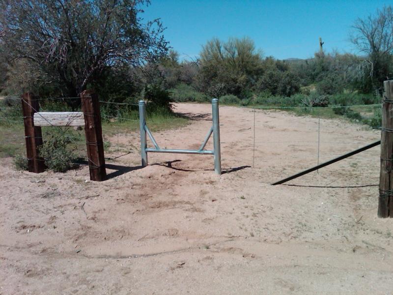 EQUESTRIAN GATE TO THE FOREST 330' AWAY