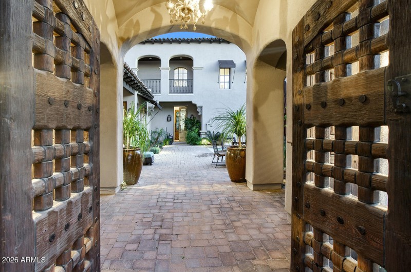 Entry to Front Courtyard